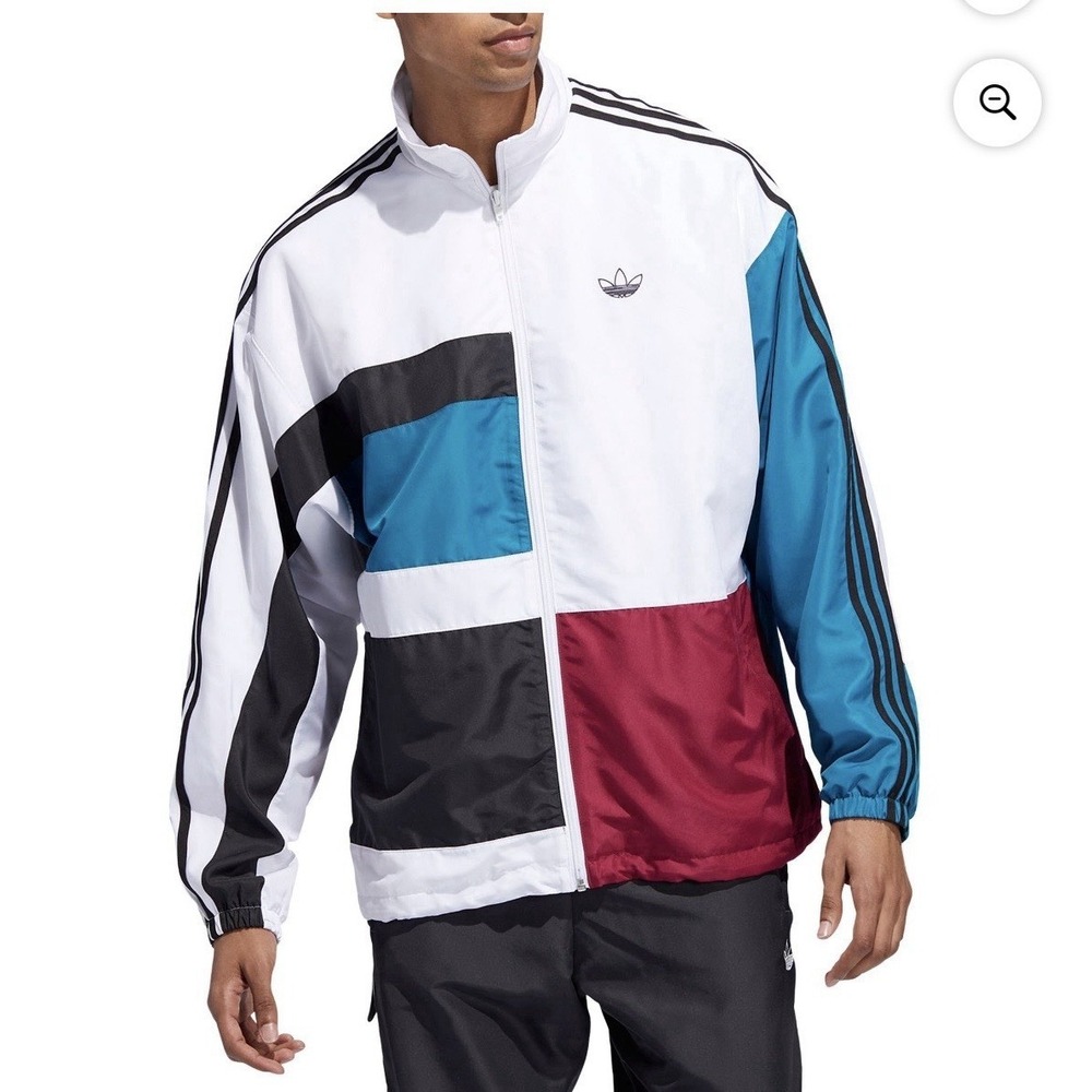 Adidas Originals Spirit Track Jacket Men's Small Multicolor 90s Retro Colorblock